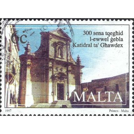 MALTA, Gozo Cathedral, brown 1997, 6c