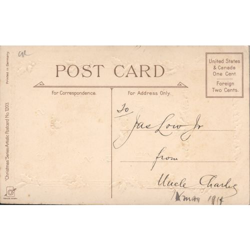 Antique PC 1914 - Merry Christmas and a Happy New Year
