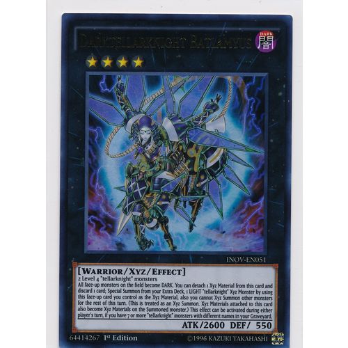 YuGiOh Invasion: Vengeance INOV-EN051 Darktellarknight Batlamyus 1st Edition