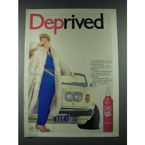 1987 Dep Sculpt & Hold Ad - Deprived