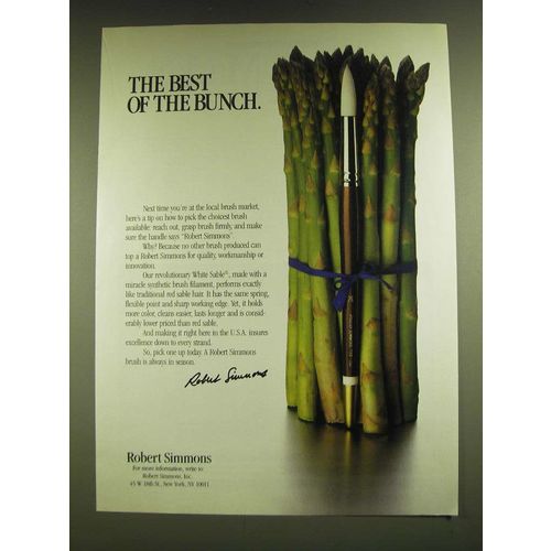 1990 Robert Simmons Brushes Ad - The best of the bunch