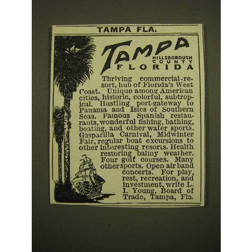 1924 Tampa Florida Ad - Tampa Florida Hillsborough County