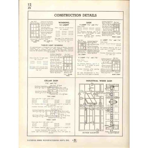 national door manufacturers inc 1938 sash doors frames vintage catalog