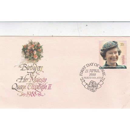 Australia 1988 Queens Birthday FDC Perth special cancel Unaddressed VGC