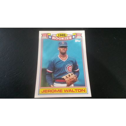 1990 Topps Glossy Rookies Card # 29 of 33 Jerome Walton NM (7) Chicago Cubs