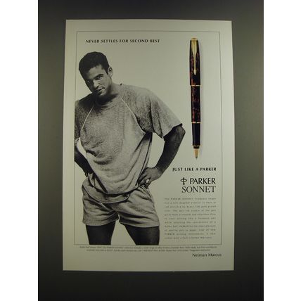 1995 Parker Sonnet Firedance Laque Pen Ad - Never settles for second best