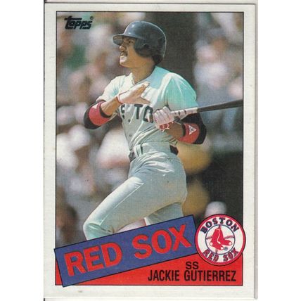 1985 Topps Baseball card 89 Jackie Gutierrez RC
