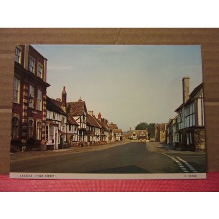 HIGH STREET, LACOCK, WILTSHIRE. unused postcard by Judges =