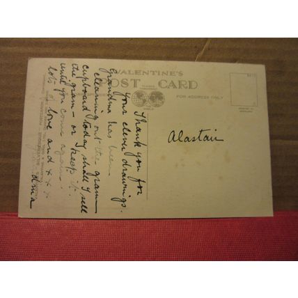 GRETNA HALL was HOTEL used vintage postcard RP by Valentine c.1937 =