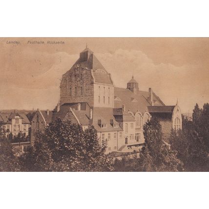 Landau Festhalle German 1907 Antique Postcard