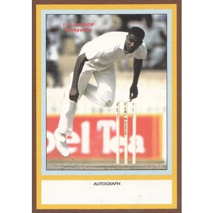 IR Bishop Derbyshire Limited Edition Vintage Cricket Trading Photo Card