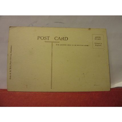 CASTLE ROCK, CHEDDAR GORGE, SOMERSET unused antique postcard by G R Hill =