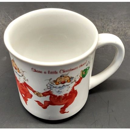 1983 Wallace Berry & Co. Collectors Mug Santa Claus Coffee Cup Vintage (Z27D)