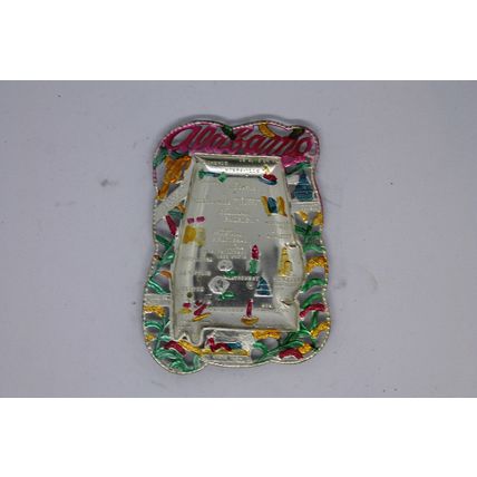 Unique VTG Gift State Souvenir Alabama Hand Painted Metal Ashtray Trinket 1950s