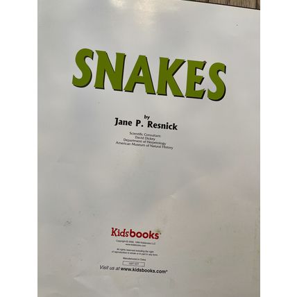 SNAKES Photo-Fact Collection Hardcover Book Fun Homeschool Science Learning Kids
