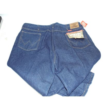 New Mens Wrangler 44x32 Dark Blue Jeans Heavy Weight Regular U-Fit Made USA
