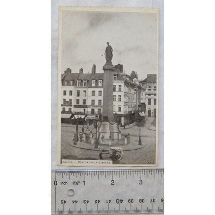 vintage postcard Lille, France, Statue de la Liberte