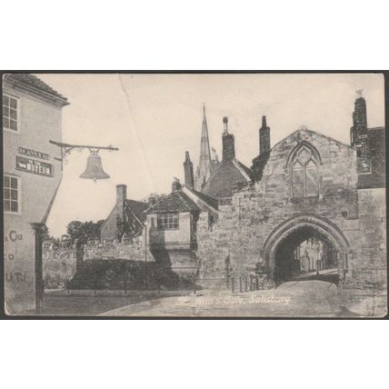 St Ann's Gate, Salisbury, Wiltshire, 1911 - Valentine's Postcard
