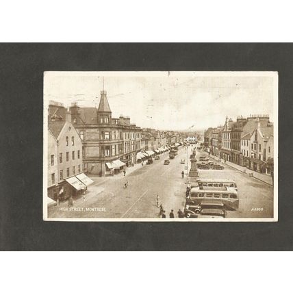 Postcard Scotland Angus Montrose High Street