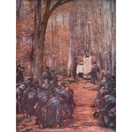 MASS IN THE ARGONNE FOREST 1915 Henri Gervex FRANCE WORLD WAR I PRINT