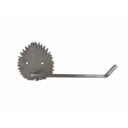 Pack Of 2] Cast Iron Decorative Palm Frond Metal Bathroom Toilet Paper Holde...