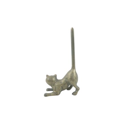 Pack Of 2] Antique Bronze Cast Iron Cat Paper Towel Holder 10""