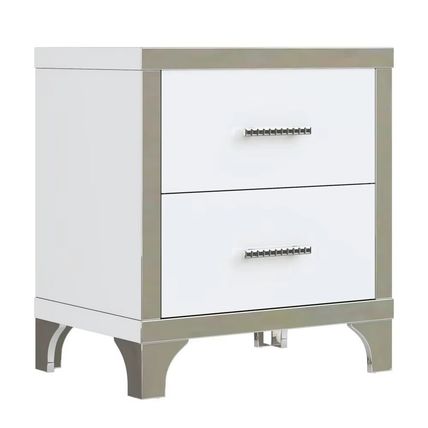 4-Piece Modern Bedroom Set – Upholstered Bed with Storage, 2 Nightstands & Dress