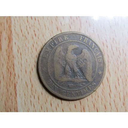 France 1854W Napoleon III 10 Centimes Coin