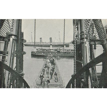 The Ferry Egremont Merseyside / After The Ride 1900 Antique Print Picture