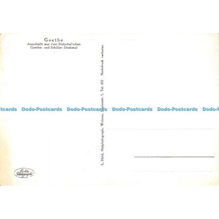 D023415 Goethe. Ausschnitt aus dem Rietschelschen Goethe und Schiller Denkmal. L