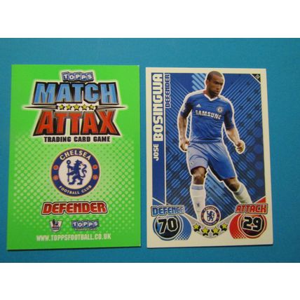 114. Jose Bosingwa - Chelsea - Match Attax 2010/11 Football Card EF1