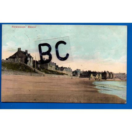 Postcard Beach Newbiggin By Sea Northumberland Nr Blyth Ashington Lynemouth