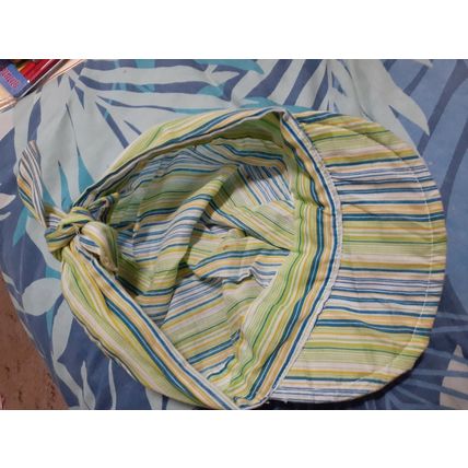 cotton striped womens cap