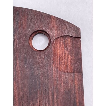 Colt 1911 Gov't Fullsize Rosewood Diamond Checkered Stainless Hex Head Grip Set