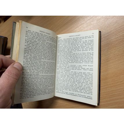 VINTAGE "THE DIARY OF SAMUEL PEPYS" FAUX LEATHER BOOK (P3)