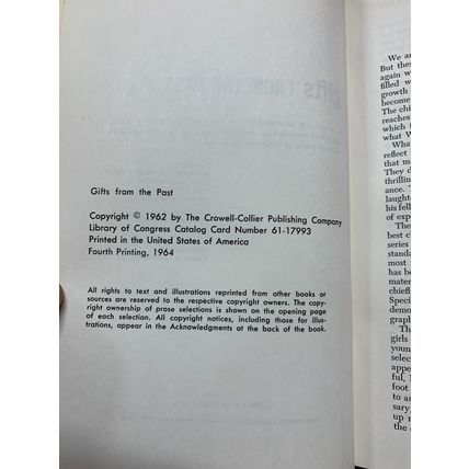 1964 YOUNG FOLKS SHELF OF BOOKS "GIFTS FROM THE PAST" VOL 10 HARDBACK BOOK (P5)