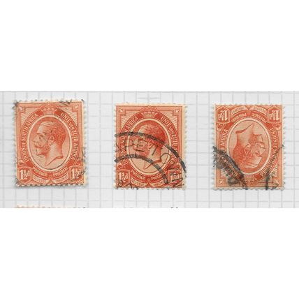 AFRICA SOUTH 1913 PENNY HALFPENNY SG5 SG5w SHADES PMKS U-PICK SELECTION USED