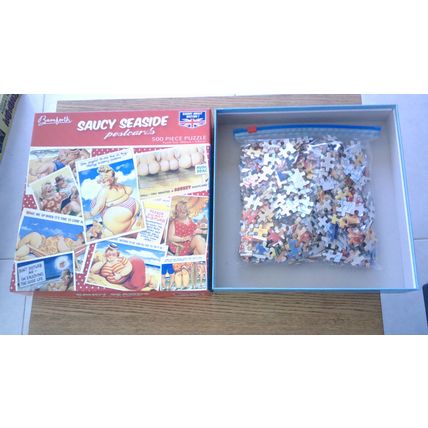 SAUCY SEASIDE POSTCARDS by BAMFORTH Jigsaw Puzzle (500 Piece) The Works