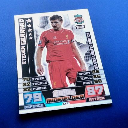Topps Match Attax Extra 2014/15 Steven Gerrard Silver Limited Edition LE2S