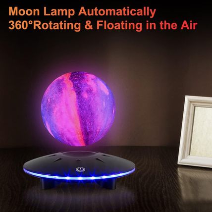 Floating Moon Lamp 16 Colors Remote Control Night Light Brightness Adjustable fo