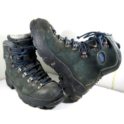 Merrell Vibram Vintage Leather Hiking Boots Heavy Duty Shoes Lace-Up 8 US Men's