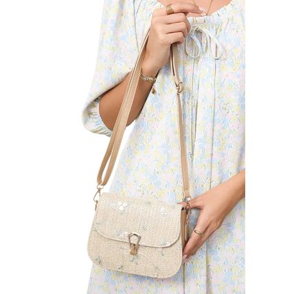 Jet Stream Delicate Weave Detail One Shoulder Bag