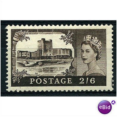 1955 SG536 2/6d Black Brown WATERLOW Unmounted Mint