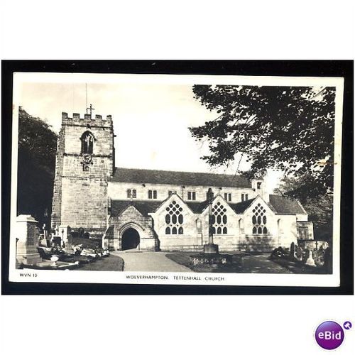 Staffordshire WOLVERHAMPTON Tettenhall Church Postcard by Alpha WVN10