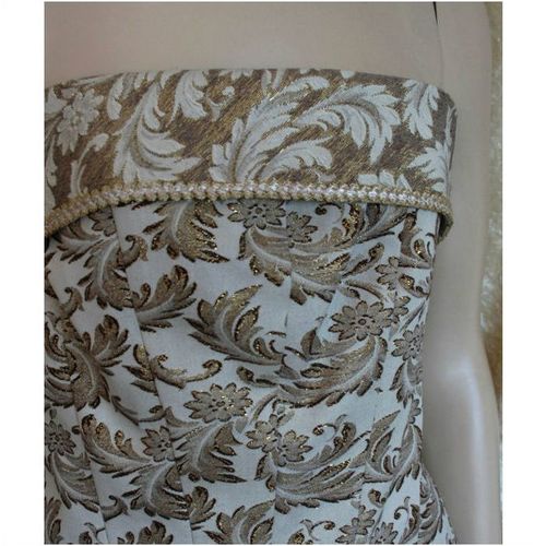 Karen Millen Cream Gold Bustier Corset Top Size 12 New with tag