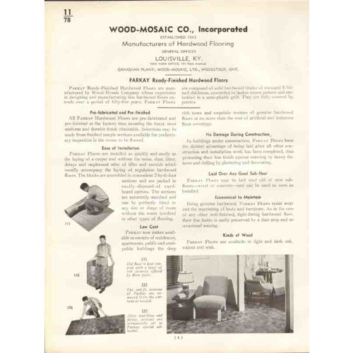 wood-mosaic company 1938 parkay hardwood flooring vintage catalog