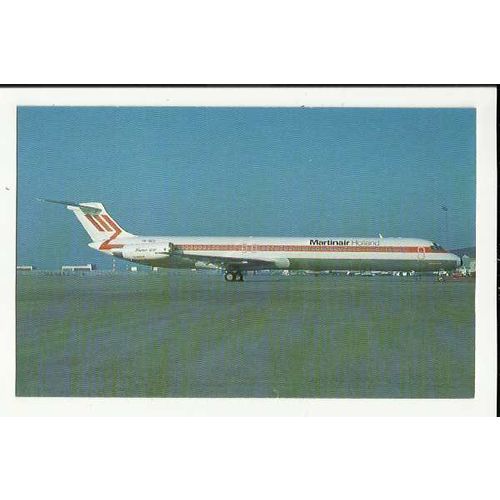 Aviation MARTINAIR SUPER 80 Postcard by Moskal (003)