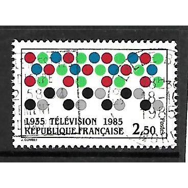 FRANCE 1985 2F.50 ANNIVERSARY FRENCH TELEVISION SG 2657 FINE USED#