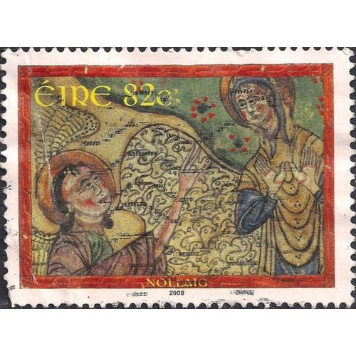 EIRE, CHRISTMAS, Annunciation, red 2009, 82c, #3