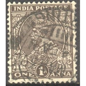 India 1932 - SG 234 - KGV 1a brown - used 11